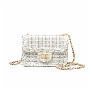 Desner Shoulder Bag Trendy Mini Clutch Evening Bags Quilted Chain ^-^